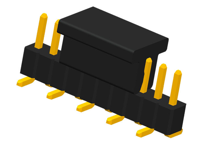 SMT رأس الدبوس 10 دبوس صف واحد CAP رأس زاوية الحق موصل الذهب فلاش