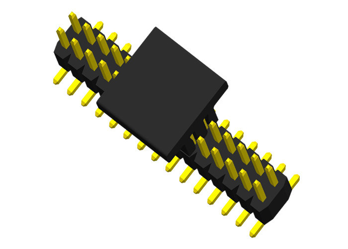 Pin vertical da fileira 30 do dobro da montagem 2x15 do TAMPÃO do encabeçamento do Pin de conector macho de 1.0mm