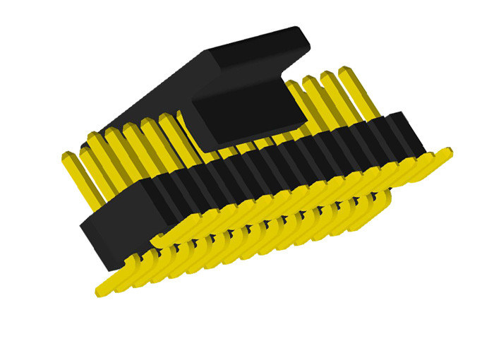 Pin vertical da fileira 30 do dobro da montagem 2x15 do TAMPÃO do encabeçamento do Pin de conector macho de 1.0mm