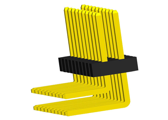 Çift Sıralı 1.27 Mm Pin Başlık Konnektörü Dik Açı Tipi 2x10