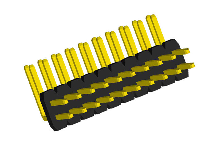 Çift Sıralı 1.27 Mm Pin Başlık Konnektörü Dik Açı Tipi 2x10