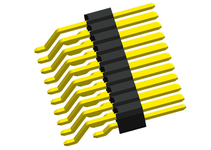 Ο διπλός οριζόντιος SMT καρφιτσών υπόλοιπου κόσμου Μαύρος 1.27mm επιγραφών καρφιτσών τύπων 2x20 επιγραφών