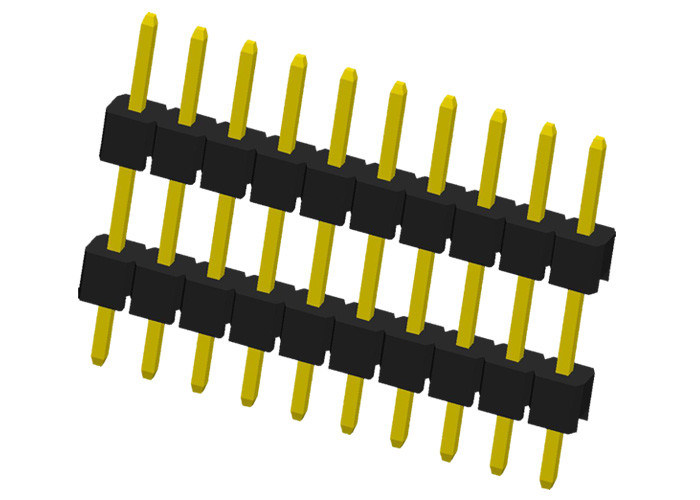 二重プラスチック10 Pinヘッダーのコネクター180度のタイプPCBのピン コネクタ