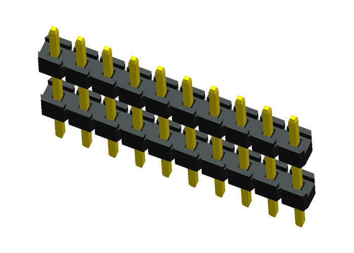 二重プラスチック10 Pinヘッダーのコネクター180度のタイプPCBのピン コネクタ