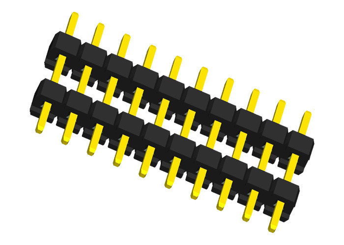 二重プラスチック10 Pinヘッダーのコネクター180度のタイプPCBのピン コネクタ