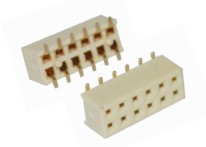 12 καρφιτσών επιγραφών συνδετήρων θηλυκός PCB τύπος 2.0mm υπόλοιπου κόσμου SMT συνδετήρων διπλός πίσσα