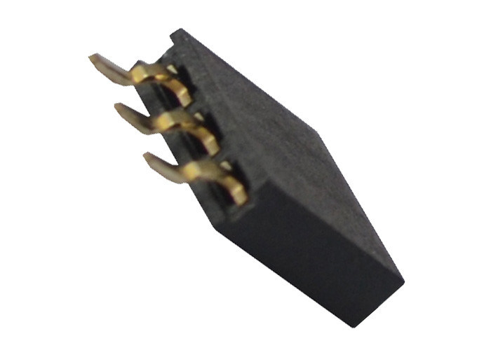 Соединитель по горизонтали СМТ заголовка одиночной строки женский соединитель тангажа 2,54 Мм