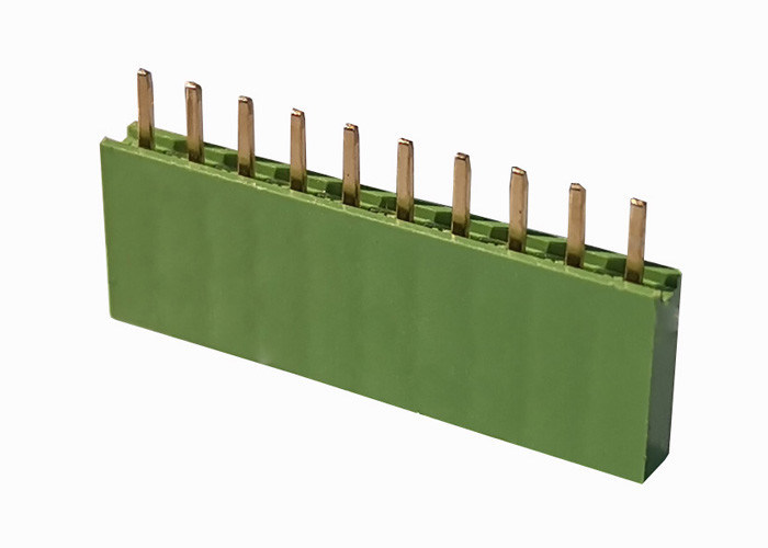 Doppio verde diritto del connettore dell'intestazione di fila 2,54 Pin femminile dell'intestazione 10 di millimetro