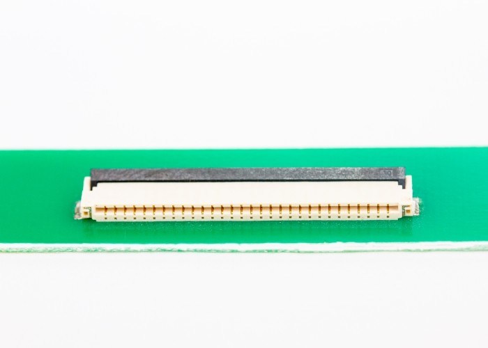 πλαστικό FFC FPC 1.0MM ύψος 2.0MM συνδετήρων πισσών διπλή πλαισιωμένη επαφή