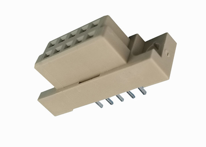 180 matériel en laiton de contact de Pin de l'en-tête 2x5 de rangée du connecteur deux du degré DIN 41612