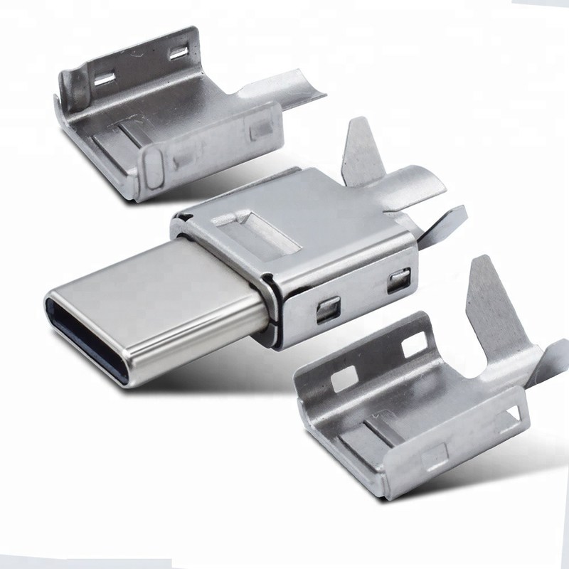 ทองแดง 24 ขาขั้วต่อ USB C ชายพร้อมฟังก์ชั่นการชาร์จเต็ม 100% การทดสอบเต็มรูปแบบ