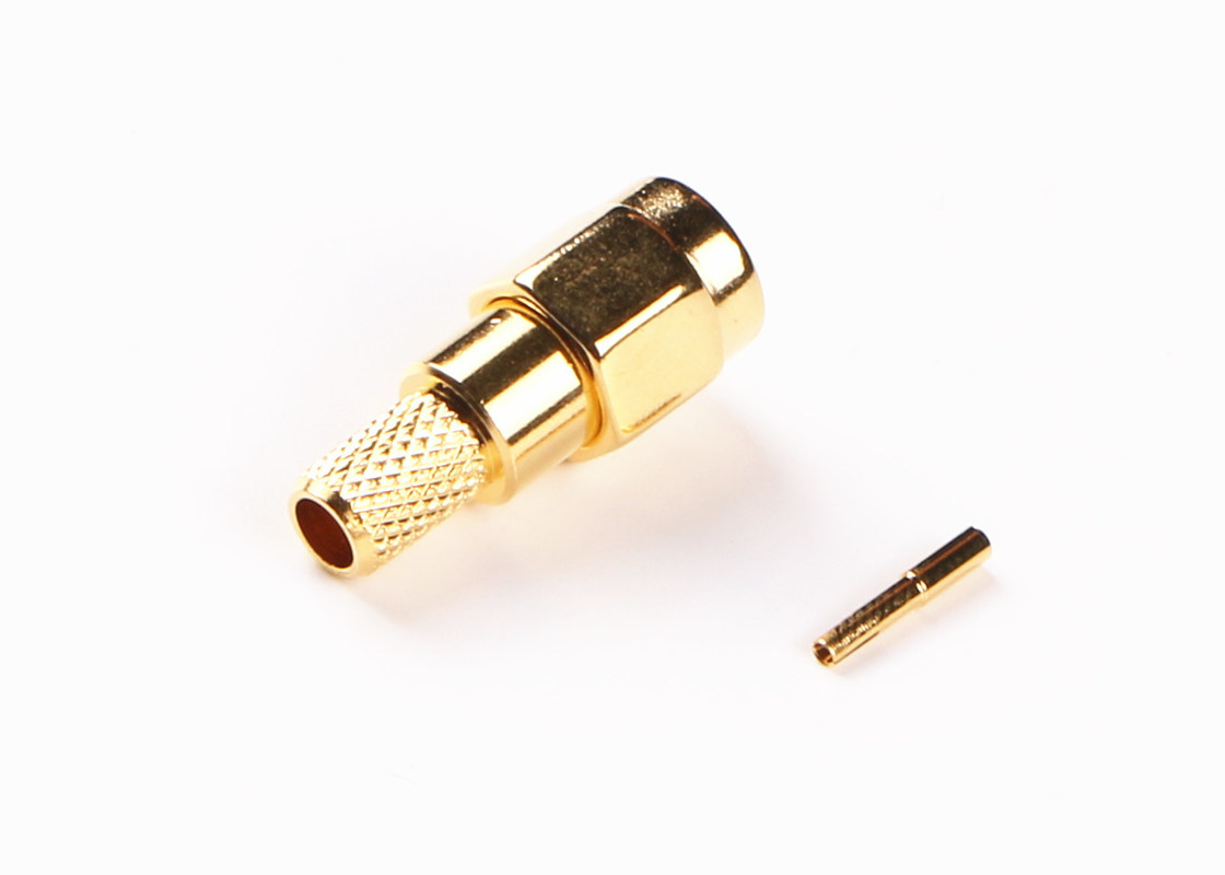 Impedancja 50 Ω Złącze anteny RF, złącze SMA do montażu w panelu dla przemysłu lotniczego i kosmicznego