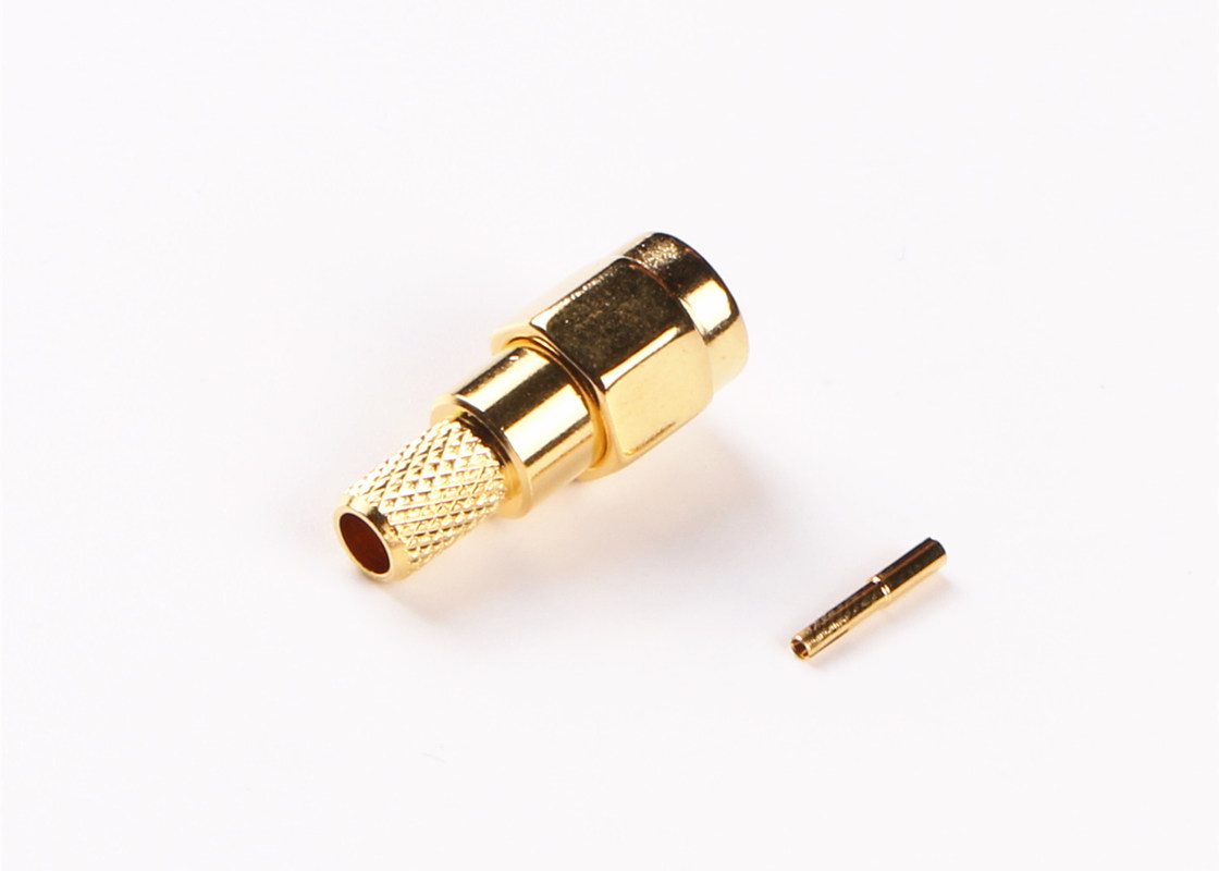 Impedancja 50 Ω Złącze anteny RF, złącze SMA do montażu w panelu dla przemysłu lotniczego i kosmicznego