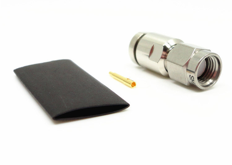 निकल मढ़वाया SMA प्लग कनेक्टर, RF समाक्षीय कनेक्टर 335VRMS रेटेड वोल्टेज