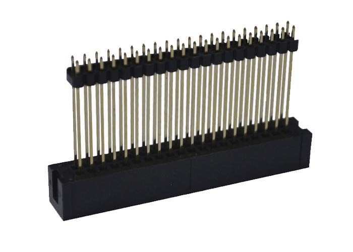 PCB-Raad 2,0 Mm-Hoogteschakelaar 40 het Type van Speldonderdompeling Dubbele Plastic Recht