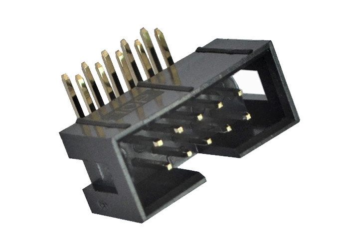 conector del jefe de la caja de 2.54m m 90 ﹣ 40℃ de los pernos 3.0AMP del jefe del grado a +105℃