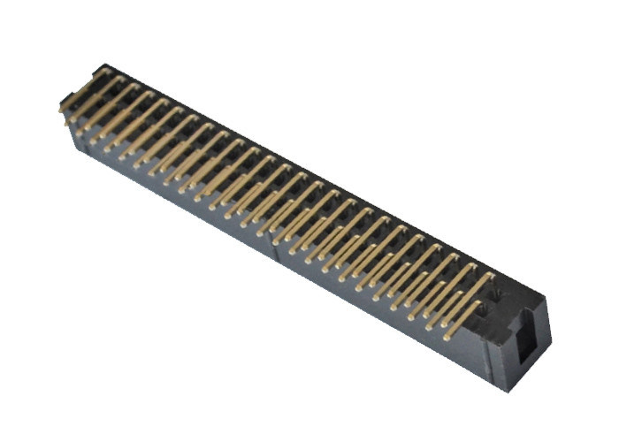 En-tête en forme de boîte de Pin du lancement 50 de carte PCB du degré à angle droit 2.54mm du connecteur 90