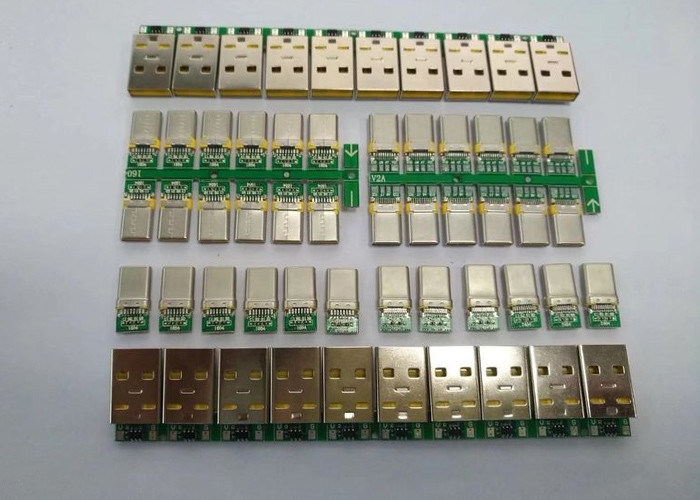 टाइप सी माइक्रो यूएसबी कनेक्टर स्टेनलेस स्टील शेल चार्ज / डेटा फ़ंक्शन के साथ